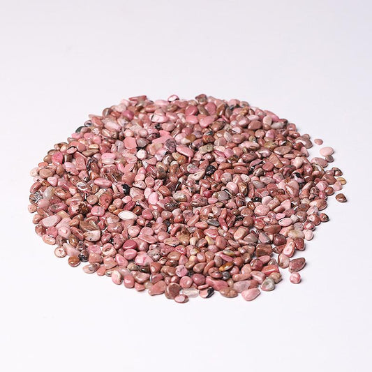 0.1kg Different Size Natural Rhodonite Chips Crystal Chips for Decoration Best Crystal Wholesalers