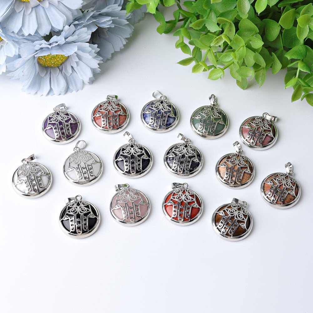 1.2" Chakra Hand Wrapped Crystal Pendant Best Crystal Wholesalers