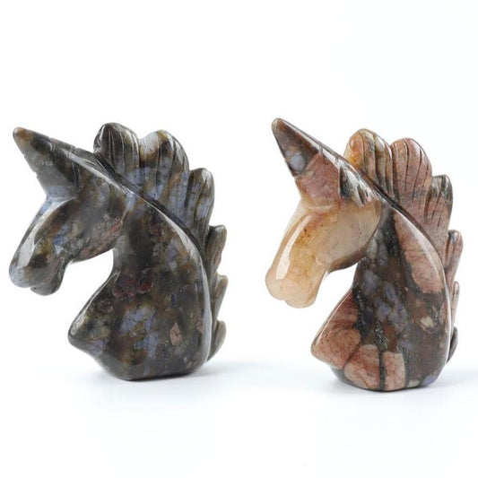 2" Que Sera Crystal Carving Unicorn Animal Bulk Best Crystal Wholesalers