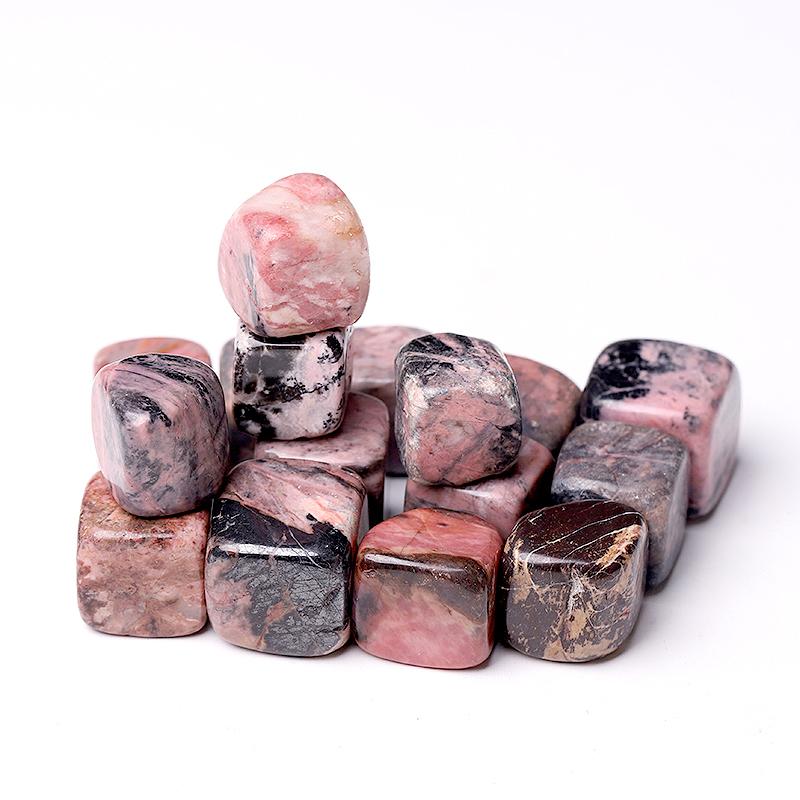 0.1kg 20mm-25mm Rhodonite bulk tumbled stone Cubes Best Crystal Wholesalers