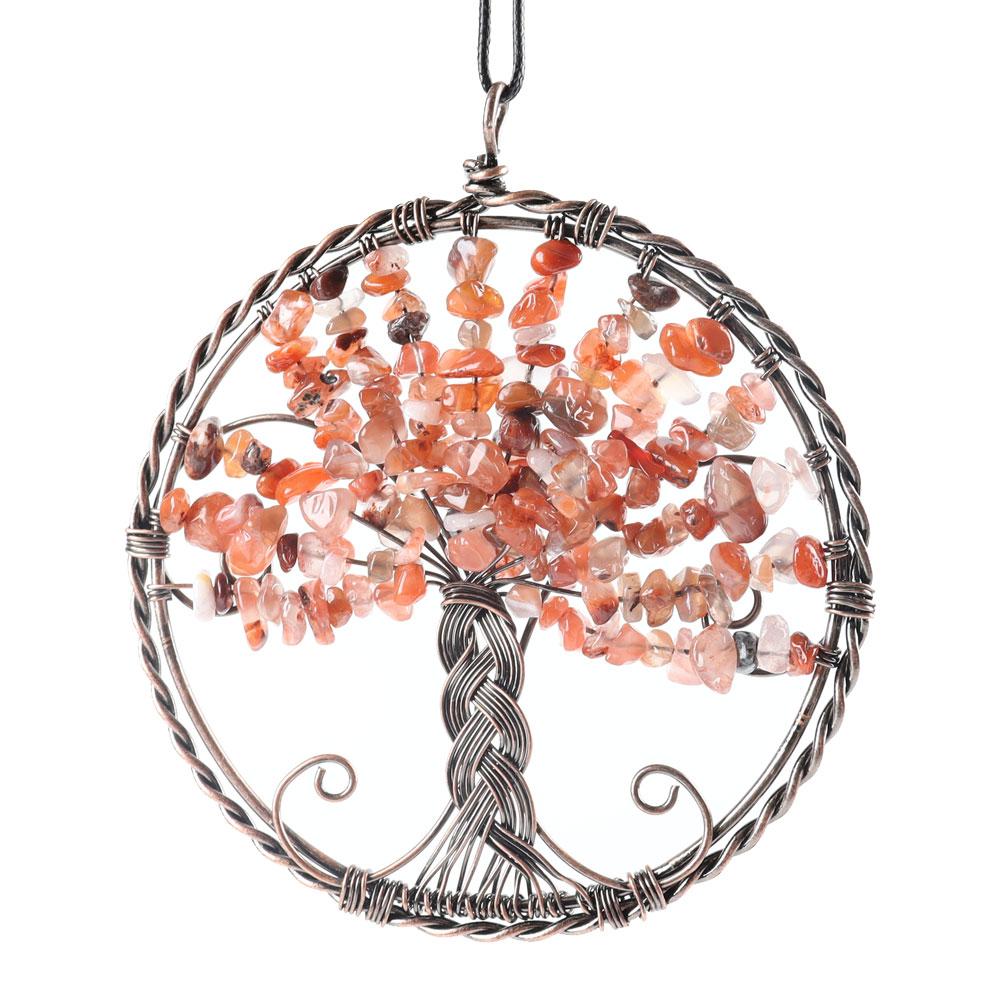 Healing Crystal Jewelry Tree of Life Wire Wrapped Pendant Best Crystal Wholesalers