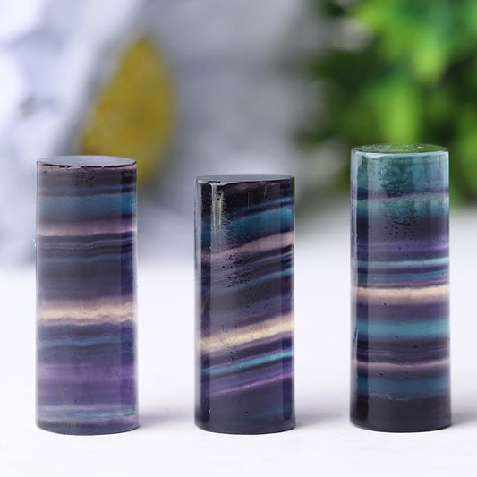 1.2" Fluorite Cylinder Crystal Towers Points Bulk Best Crystal Wholesalers