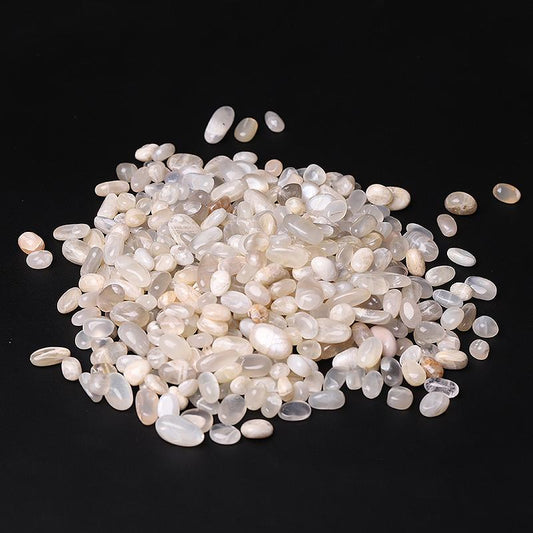 0.1kg Round Shape Natural Moonstone Chips Crystal Chips for Decoration Best Crystal Wholesalers