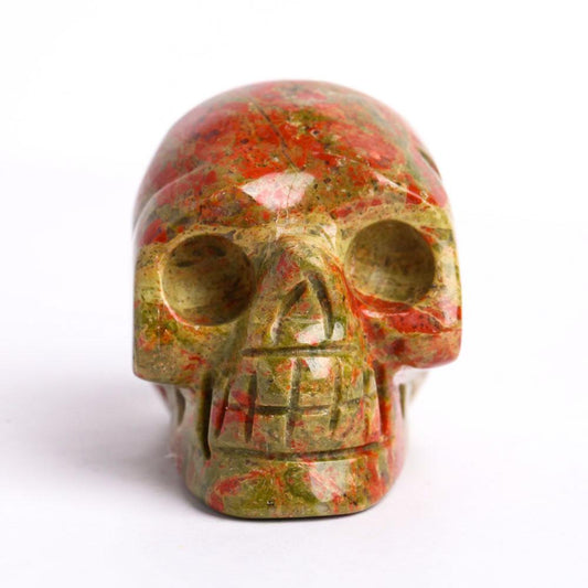 2" Unakite Crystal Skull Carvings Best Crystal Wholesalers