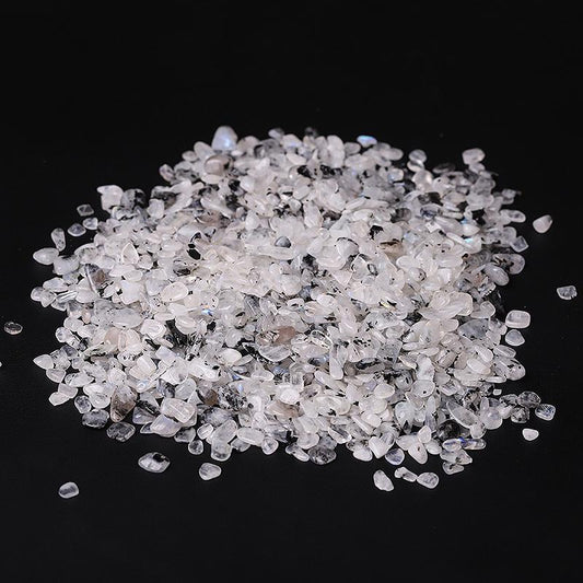 0.1kg Different Size Natural Moonstone Chips Crystal Chips for Decoration Best Crystal Wholesalers