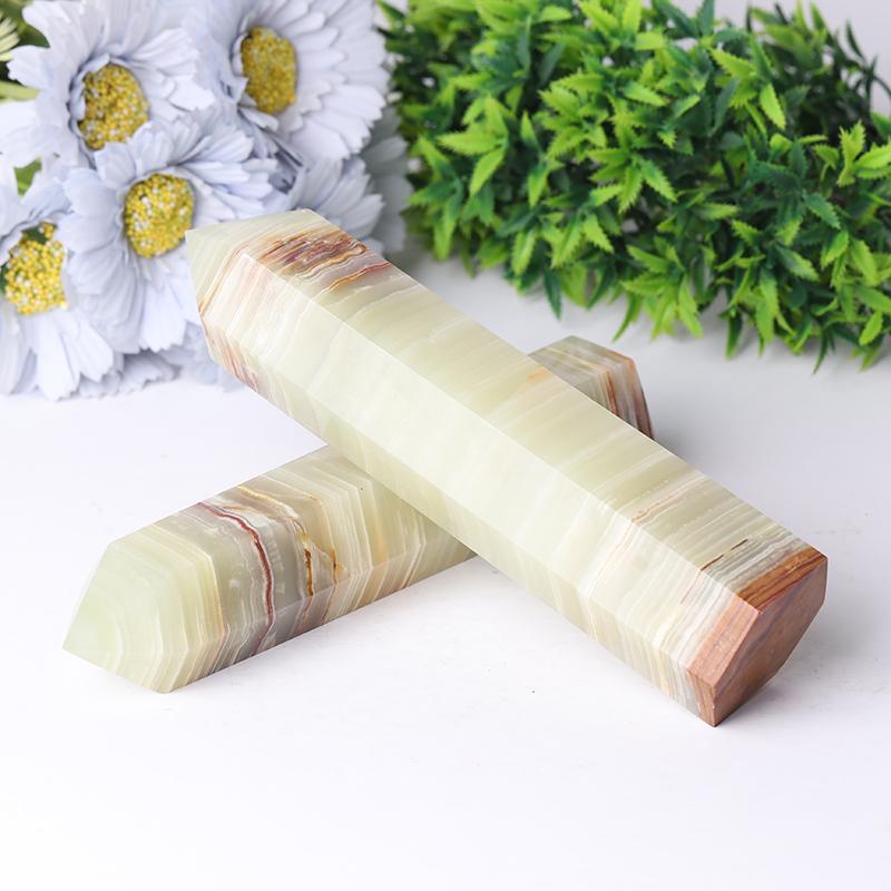 7.5'' Middle Size Afhan Jade Towers Serpentine Towers Points Bulk for Healing Best Crystal Wholesalers