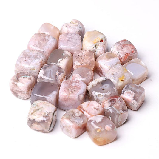 0.1kg 20mm-25mm Flower Agate Cubes bulk tumbled stone Best Crystal Wholesalers