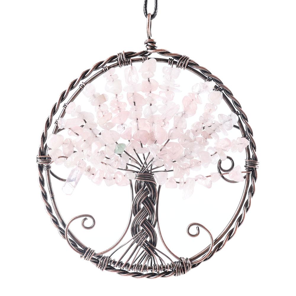 Healing Crystal Jewelry Tree of Life Wire Wrapped Pendant Best Crystal Wholesalers