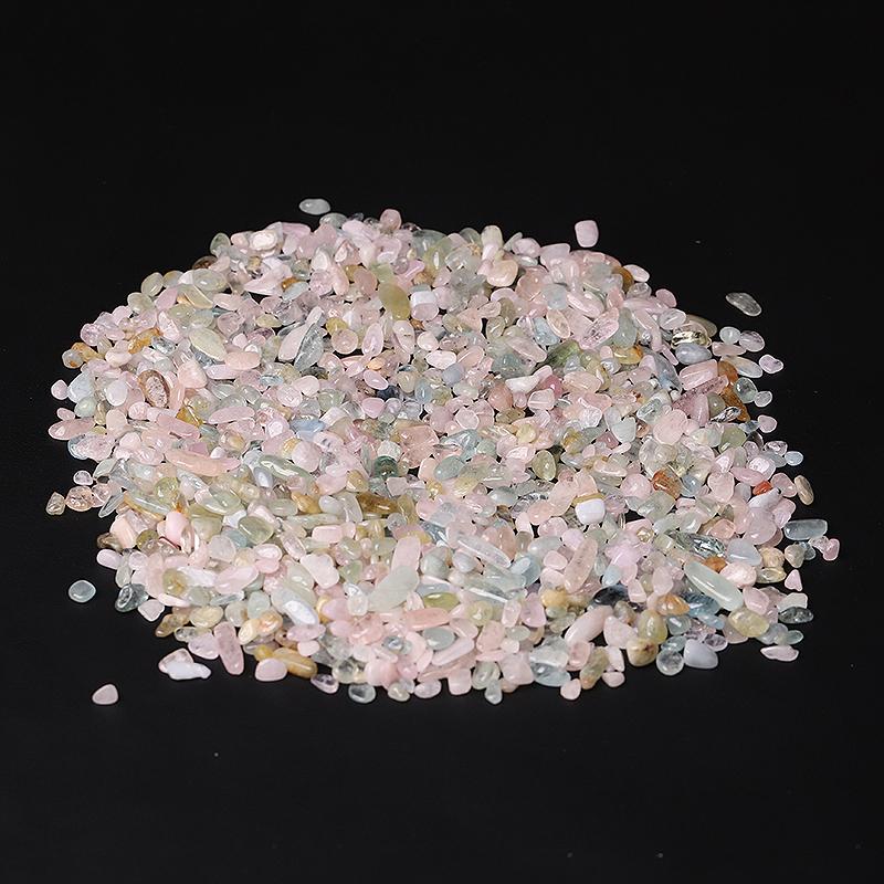 0.1kg Natural Morganite Chips Crystal Chips for Decoration Best Crystal Wholesalers
