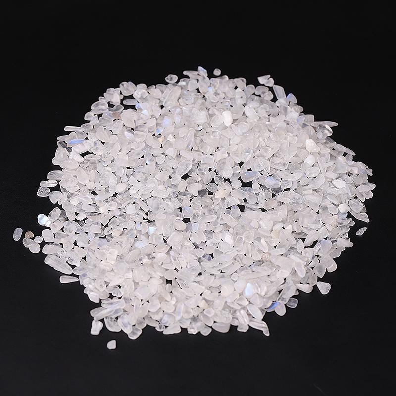 0.1kg High Quality White Moonstone Chips Crystal Chips for Decoration Best Crystal Wholesalers