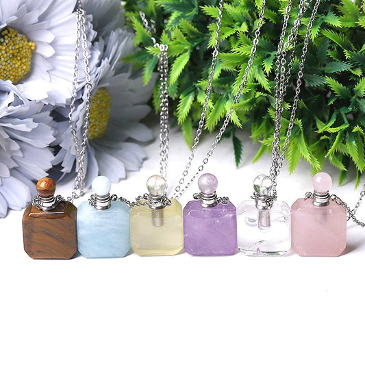 1.4" Empty Perfume Bottle Necklace DIY Best Crystal Wholesalers