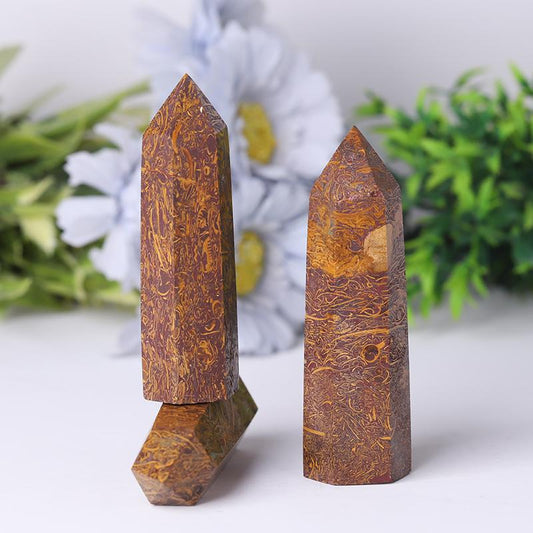 Calligraphy Jasper Points for Sale Healing Towers Points Bulk for Collection Best Crystal Wholesalers