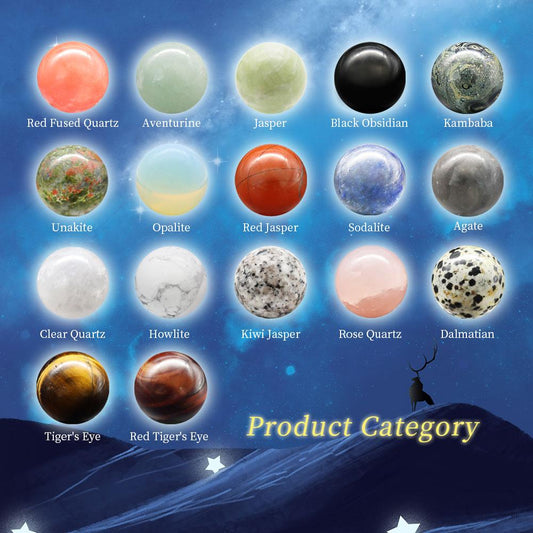 1.2”Gemstone Round Loose Beads Wholesale Natural Stone Beads Best Crystal Wholesalers
