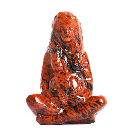 Mahogany Earth Mother Goddess Crystal Carving Statue Model Bulk Best Crystal Wholesalers