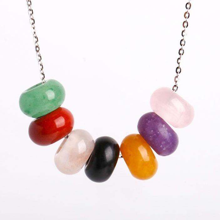 Donuts Shape Chakra Crystal Necklace Jewelry Best Crystal Wholesalers