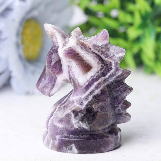 2.3" Dream Amethyst Unicorn Crystal Carvings Animal Bulk Best Crystal Wholesalers