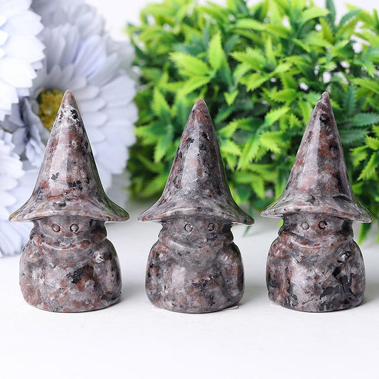 3" Yooperlite Baby Witch Wizard Crystal Carvings for Halloween Best Crystal Wholesalers