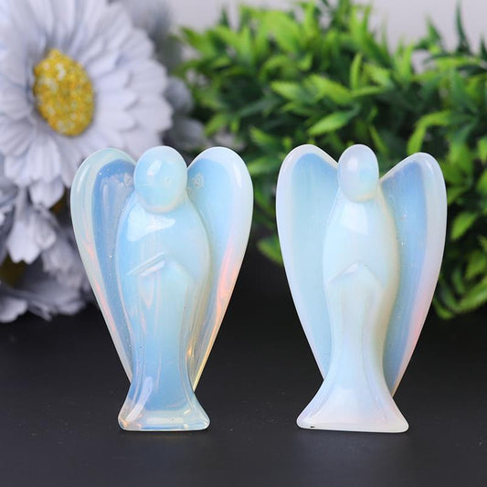 3" Opalite Angel Crystal Carvings Model Bulk Best Crystal Wholesalers