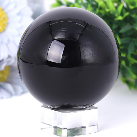 2.0"-4.0" Black Obsidian Sphere Best Crystal Wholesalers