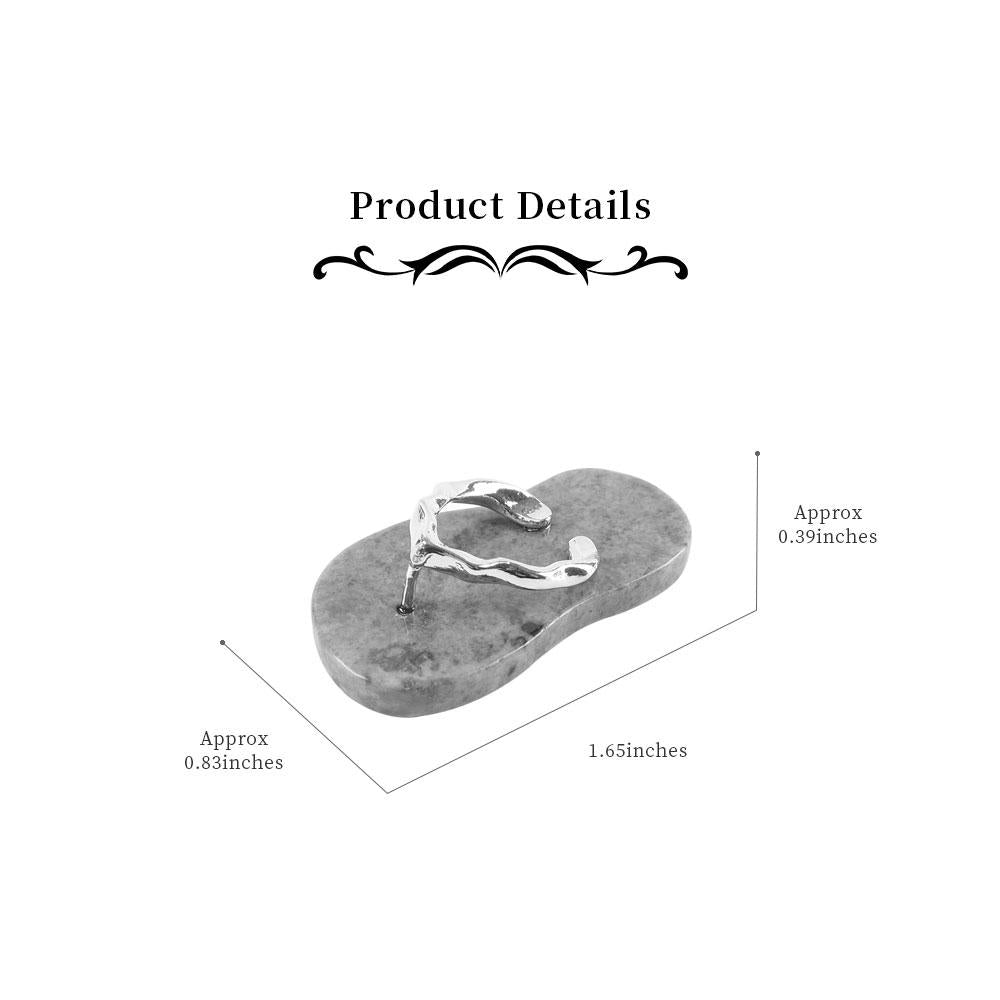 Natural High Quality Mini Crystal Slippers Flip Flops Shape Crystal Pendant