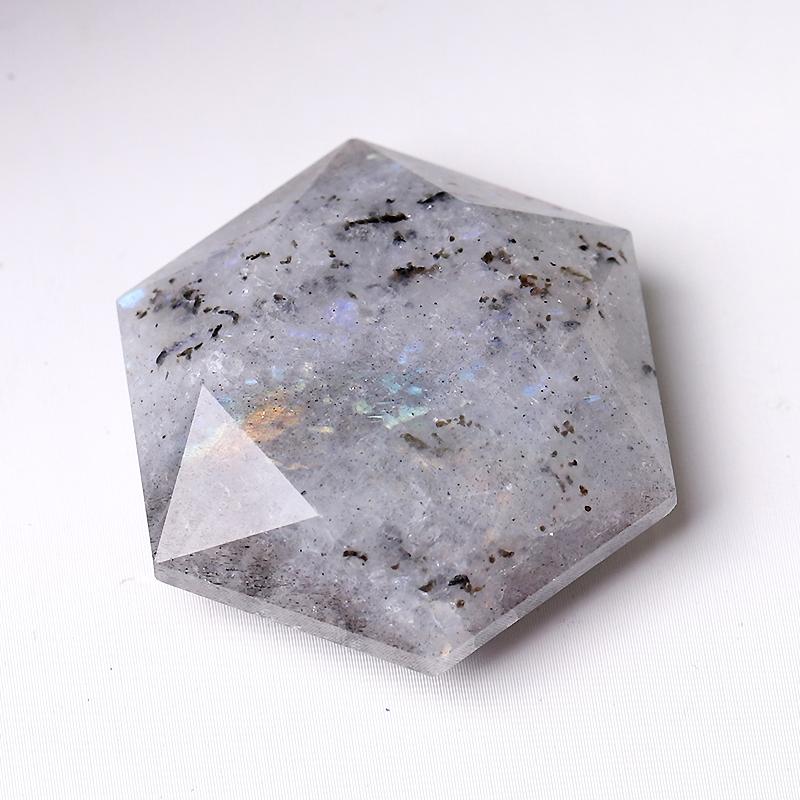 1" Crystal Hexagon Pocket Stone for Pendant for DIY Best Crystal Wholesalers