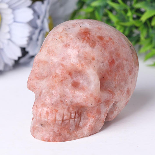 Golden Strawberry Quartz Crystal Skull Carvings Best Crystal Wholesalers