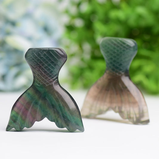 2.8" Fluorite Fish Tail Crystal Carving Animal Bulk Best Crystal Wholesalers