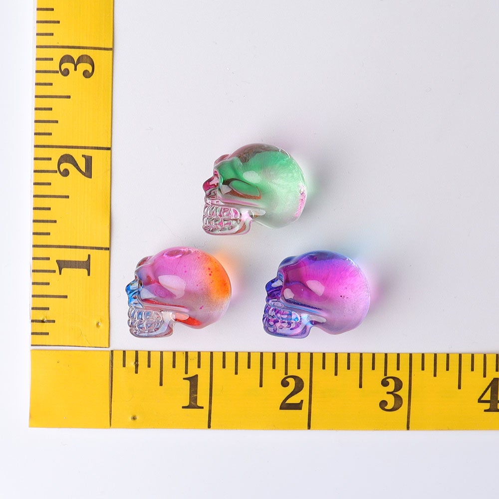 1" Aura Skull Angel Crystal Carvings (Random sending color) Best Crystal Wholesalers
