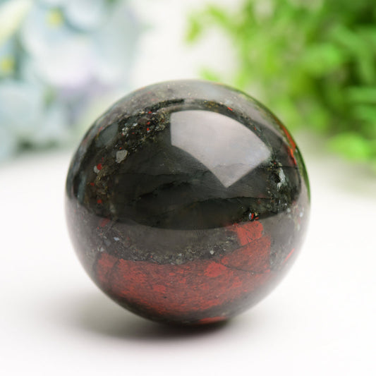 2.5"-3.0" Africa Blood Stone Crystal Sphere Bulk Crystal wholesale suppliers