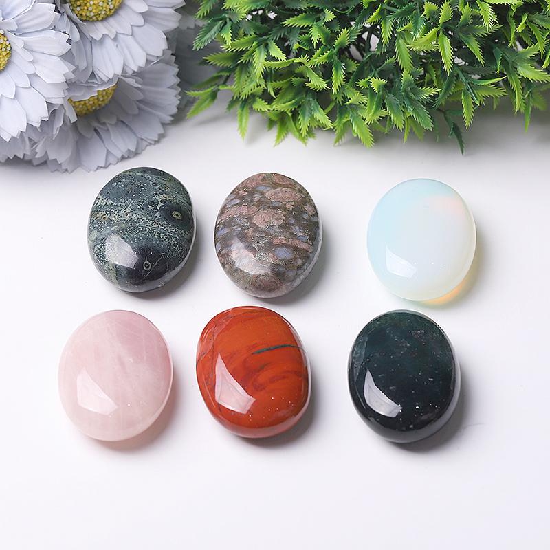 1.5*2.3" Crystal bulk tumbled stone Palm stones Best Crystal Wholesalers