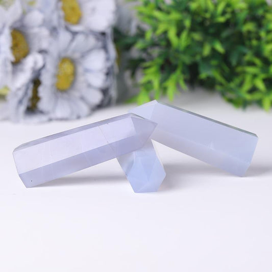 Blue Chalcedony Towers Points Bulk Best Crystal Wholesalers