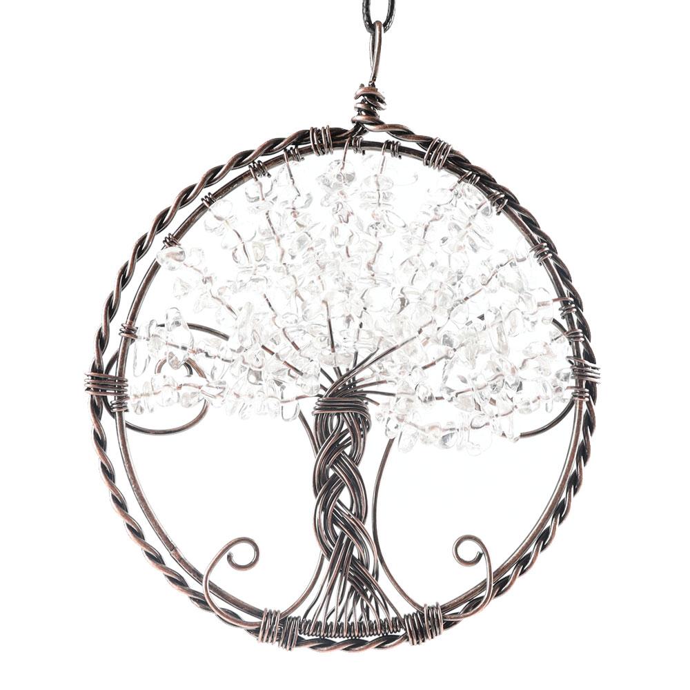 Healing Crystal Jewelry Tree of Life Wire Wrapped Pendant Best Crystal Wholesalers