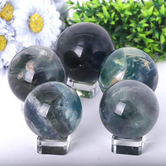 2.0"-4.0" Fluorite Sphere Best Crystal Wholesalers