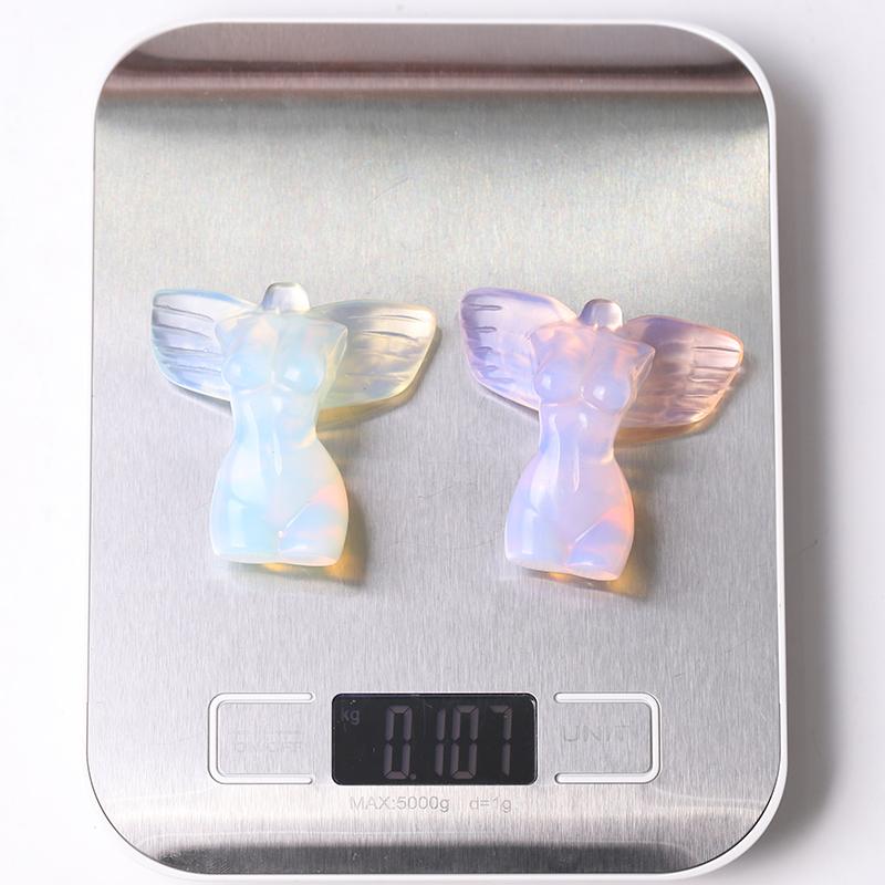 2" Crystal Model with Wings Carving Bulk Best Crystal Wholesalers