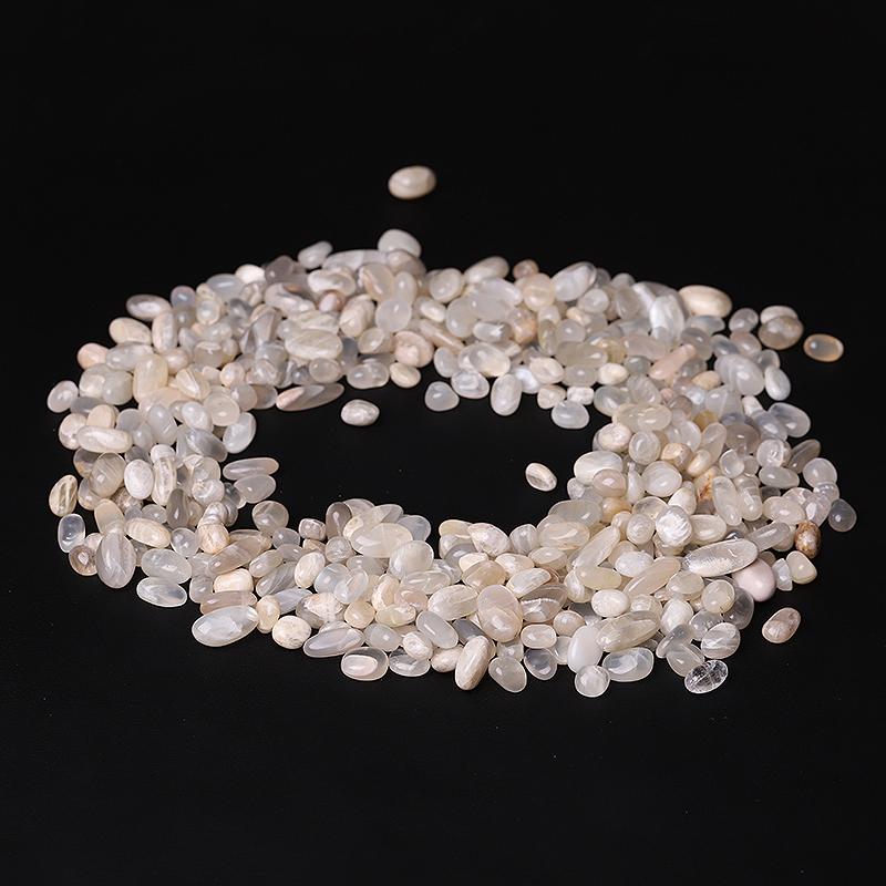 0.1kg Round Shape Natural Moonstone Chips Crystal Chips for Decoration Best Crystal Wholesalers