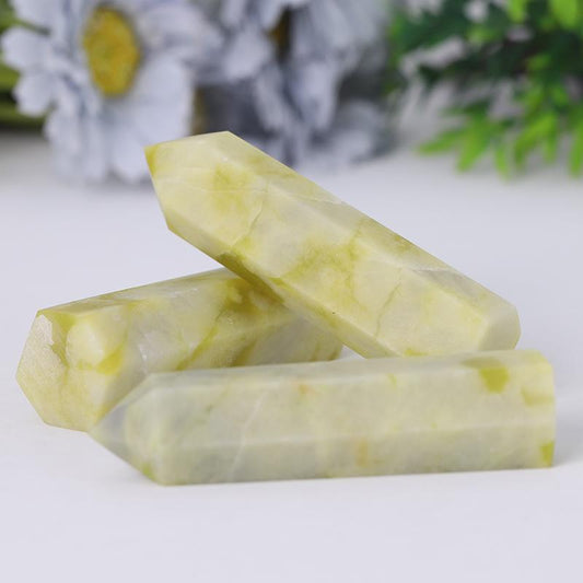Wholesale Natural Serpentine Jade Points Healing Crystal Tower Best Crystal Wholesalers