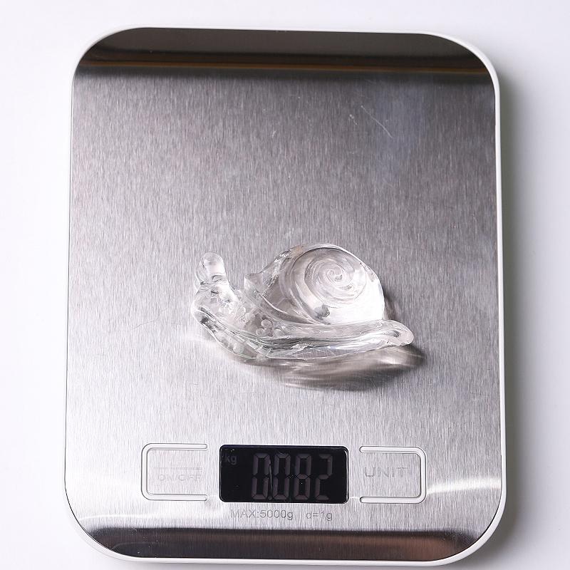 1.2-1.5" Clear Quartz Snail Crystal Carvings Animal Bulk Best Crystal Wholesalers