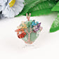 2" Chakra Tree of Life Wire Wrapped Heart Pendant Best Crystal Wholesalers