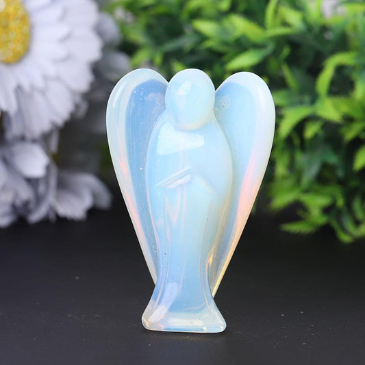 3" Opalite Angel Crystal Carvings Model Bulk Best Crystal Wholesalers