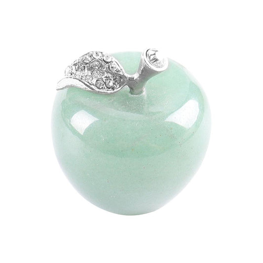 30mm Mixed Gemstone Carved Aventurine Crystal Apple Home Decor Best Crystal Wholesalers