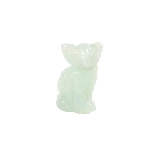 Sky Blue Mini Cat Carvings Animal Bulk Best Crystal Wholesalers