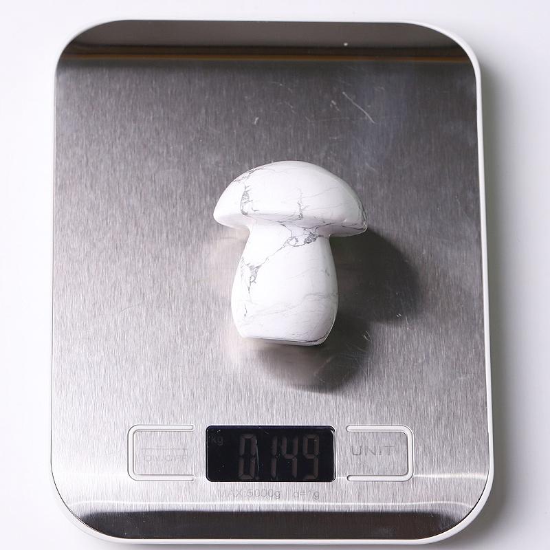 2" Howlite Mushroom Crystal Carvings Plants Bulk Best Crystal Wholesalers