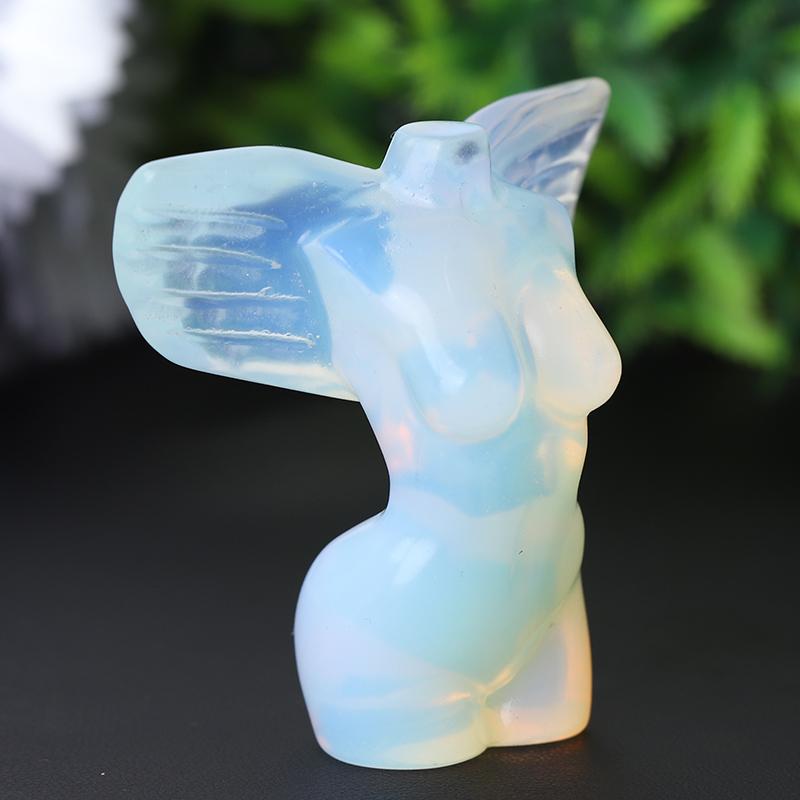 2" Crystal Model with Wings Carving Bulk Best Crystal Wholesalers