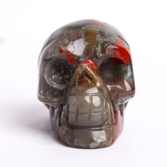 2" African Blood Stone Crystal Skull Carvings Best Crystal Wholesalers