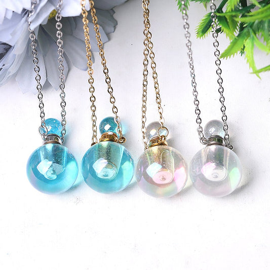 0.5ml Aura Angel Crystal Perfume Bottle Necklace DIY Best Crystal Wholesalers