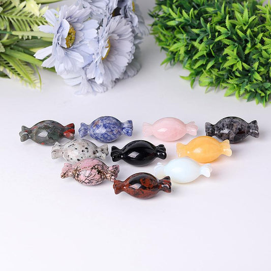2" High Quality Natural Carved Crystal Candy Carving for Gift Model Bulk Best Crystal Wholesalers