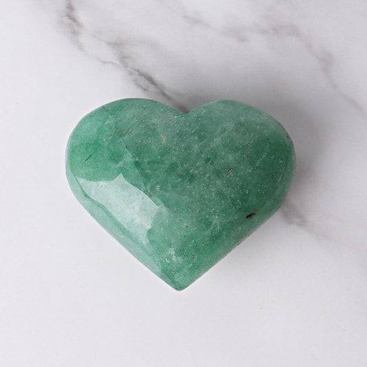 1.8"-2.5" Green Strawberry Quartz Heart Crystal Carvings Best Crystal Wholesalers