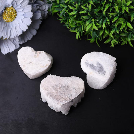 2" Aura Cluster Heart Shape Crystal Carvings Best Crystal Wholesalers