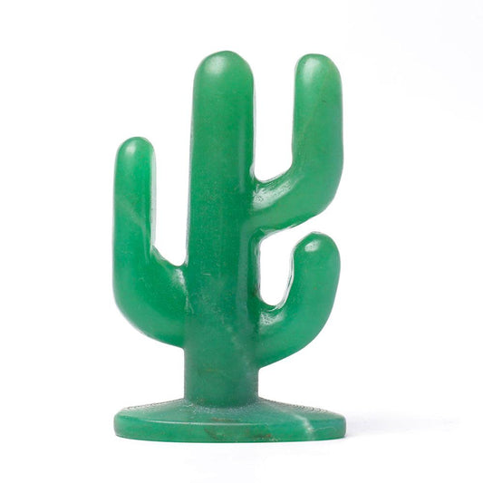 Natural Aventurine Cactus Carving Plants Bulk Best Crystal Wholesalers