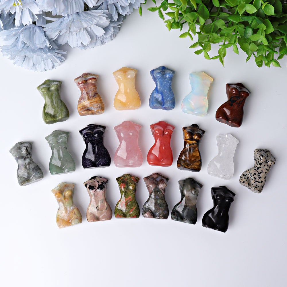1.9" Woman Model Body Crystal Carvings Best Crystal Wholesalers